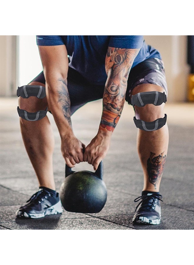 أولايكس حزام دعم وتر الرضفة، حزام دعامة الركبة، دعامة ركبة قابلة للتعديل، دعامة ركبة للجري، حزام تثبيت وتر الرضفة قابل للتعديل، حزام رضفي قابل للتعديل للجري وكرة القدم - Image 2